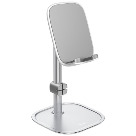 Тримач для телефону та планшета настільний Baseus Literary Youth Desktop Bracket Сріблястий