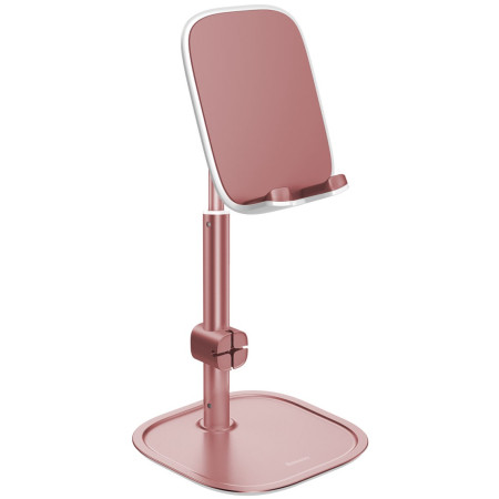 Тримач для телефону та планшета настільний Baseus Literary Youth Desktop Bracket Telescopic Золотисто-Рожевий