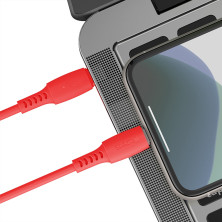 Кабель Baseus Colourful Cable Type-C to Lightning PD 18W 2.4А 1.2m Красный