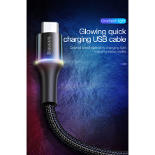 Кабель Baseus Halo Data Cable USB to Micro USB 3A 1m Чорний