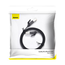 Кабель Baseus High Speed RJ45 Gigabit Network Cable Ethernet Плоский 1m Черный