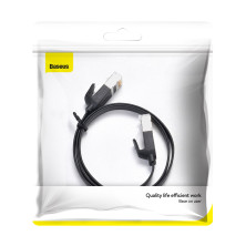 Кабель Baseus High Speed RJ45 Gigabit Network Cable Ethernet Плоский 0.5m Черный