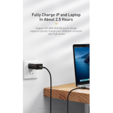 Кабель Baseus Halo Data Cable Type-C to Type-C QC3.0+PD2.0 60W 20V 3А 1m Чорний