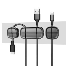 Органайзер для проводов Baseus Cross Peas Cable Clip Черный