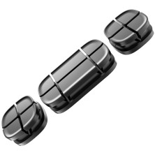 Органайзер для проводів Baseus Cross Peas Cable Clip Чорний