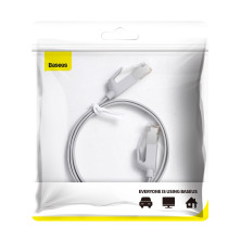 Кабель Baseus High Speed RJ45 Gigabit Network Cable Ethernet Плоский 0.5m Сірий