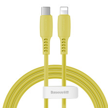 Кабель Baseus Colourful Cable Type-C to Lightning PD 18W 2.4А 1.2m Жовтий
