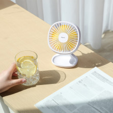 Вентилятор портативный BASEUS Pudding-Shaped Fan настольный Белый