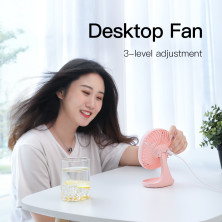 Вентилятор портативный BASEUS Pudding-Shaped Fan настольный Белый