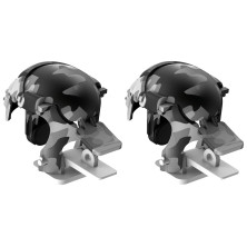 Ігрові тригери для смартфона Baseus Level 3 Helmet PUBG Gadget GA03 Camouflage Сірий