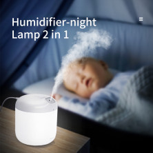 Увлажнитель воздуха Baseus Elephant Humidifier 600 мл с функцией ночника Белый
