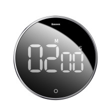 Кухонный цифровой таймер Baseus с магнитным креплением Heyo Rotation Countdown Timer Черный