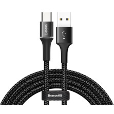 Кабель Baseus Halo Data Cable USB to Type-C 2A 2m Чорний