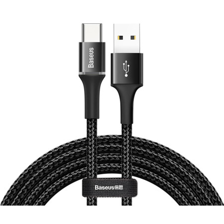 Кабель Baseus Halo Data Cable USB to Type-C 2A 2m Чорний