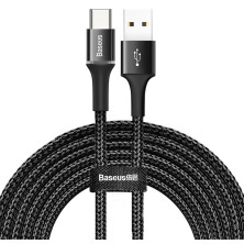 Кабель Baseus Halo Data Cable USB to Type-C 2A 3m Чорний