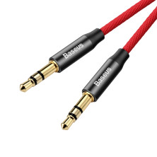 Аудіо-кабель Baseus Yiven AUX 3.5 to AUX 3.5 Audio Cable M30 1.5м Червоний