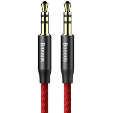 Аудіо-кабель Baseus Yiven AUX 3.5 to AUX 3.5 Audio Cable M30 1.5м Червоний
