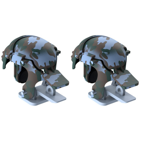 Игровые триггеры для смартфона Baseus Level 3 Helmet PUBG Gadget GA03 Camouflage Синий