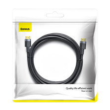 Кабель Baseus 4KHDMI Male to 4KHDMI Male Cafule Cable HDMI2.0 5m Черный