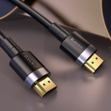 Кабель Baseus 4KHDMI Male to 4KHDMI Male Cafule Cable HDMI2.0 5m Черный