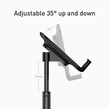 Держатель для телефона и планшета настольный Baseus Literary Youth Desktop Bracket Telescopic Черный