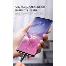 Кабель Baseus Halo Data Cable Type-C to Type-C QC3.0+PD2.0 60W 20V 3А 0.5m Чорний