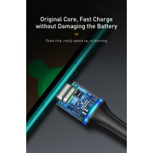 Кабель Baseus Halo Data Cable Type-C to Type-C QC3.0+PD2.0 60W 20V 3А 0.5m Чорний