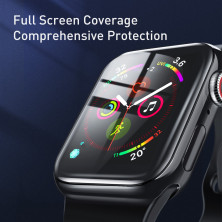 Захисне скло BASEUS для Apple Watch 4/5/6/SE 40 мм Full Cover 0.2mm Чорний
