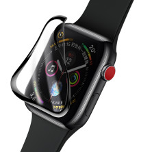 Захисне скло BASEUS для Apple Watch 4/5/6/SE 40 мм Full Cover 0.2mm Чорний