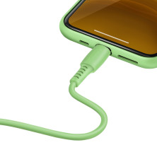 Кабель Baseus Colourful Cable Type-C to Lightning PD 18W 2.4А 1.2m Зеленый