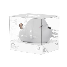 Ночной детский светильник Baseus Cute Series Doggie Silicone с встроенным акуумулятором 1100 mAh Белый