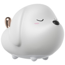 Ночной детский светильник Baseus Cute Series Doggie Silicone с встроенным акуумулятором 1100 mAh Белый
