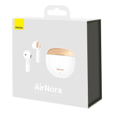 Бездротові Bluetooth навушники Baseus Encok AirNora TWS W2 Білий