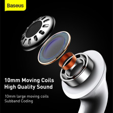 Беспроводные Bluetooth наушники Baseus Encok True Wireless TWS Earphones W3 Белый