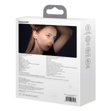 Беспроводные Bluetooth наушники Baseus Encok True Wireless TWS Earphones W3 Белый