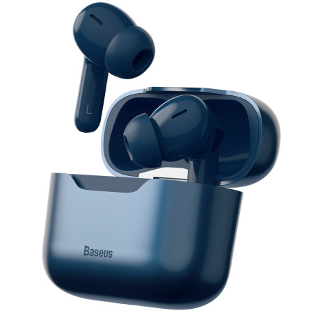 Бездротові Bluetooth навушники Baseus Encok SIMU TWS S1 Pro з функціями шумоподавлення ANC та бездротової зарядки Qi Синій