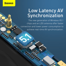 Бездротові Bluetooth навушники Baseus Encok SIMU TWS S1 Pro з функціями шумоподавлення ANC та бездротової зарядки Qi Чорний