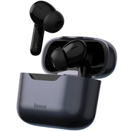 Бездротові Bluetooth навушники Baseus Encok SIMU TWS S1 Pro з функціями шумоподавлення ANC та бездротової зарядки Qi Чорний