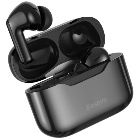 Беспроводные Bluetooth наушники Baseus Encok SIMU TWS S1 с функцией шумоподавления ANC Черный