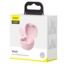 Бездротові Bluetooth навушники Baseus Encok TWS WM01 Рожевий