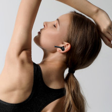 Бездротові Bluetooth навушники Baseus Encok TWS W06 з функцією бездротової зарядки Qi Чорний