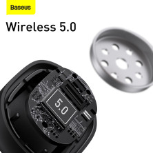 Бездротові Bluetooth навушники Baseus Encok TWS W06 з функцією бездротової зарядки Qi Чорний