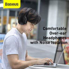 Беспроводные Bluetooth наушники Baseus Encok D02 Pro Черный