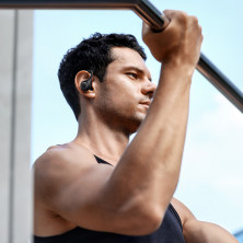 Бездротові Bluetooth навушники Baseus Encok TWS W17 з функцією бездротової зарядки Qi Чорний