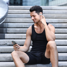 Бездротові Bluetooth навушники Baseus Encok TWS W17 з функцією бездротової зарядки Qi Білий