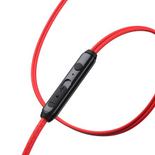 Наушники Baseus Encok H19 Wired Earphone 3.5mm Красный
