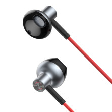 Наушники Baseus Encok H19 Wired Earphone 3.5mm Красный
