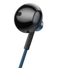 Наушники Baseus Encok H19 Wired Earphone 3.5mm Синий