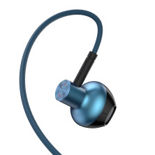 Наушники Baseus Encok H19 Wired Earphone 3.5mm Синий