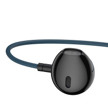 Наушники Baseus Encok H19 Wired Earphone 3.5mm Синий